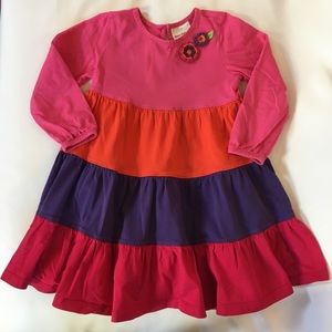 Long Sleeve Hanna Anderson Colorblock Twirl Dress